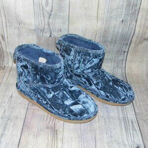UGG Classic Mini II Blue Velvet/Sheepskin Boots Youth Size 6/Womens Size 7 EU 38